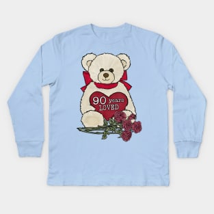 90th birthday Kids Long Sleeve T-Shirt